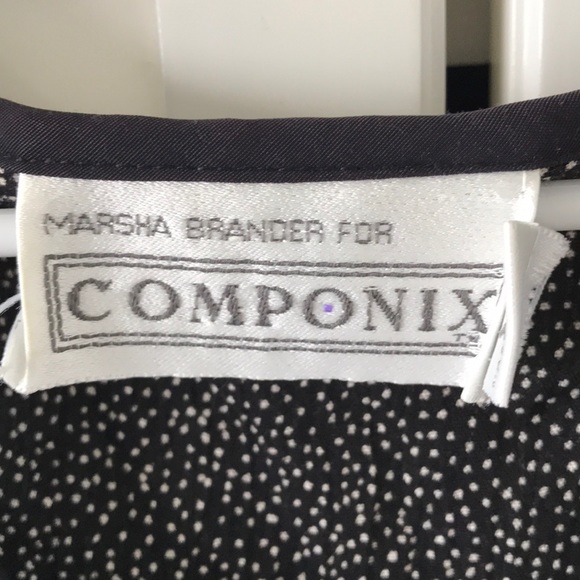 Componix Polka Dot Black Tank Top Medium - Picture 2 of 3